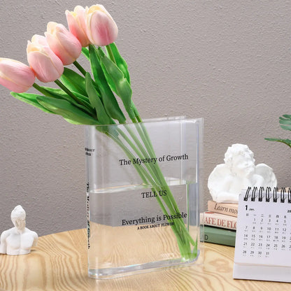 Clear Book Vase