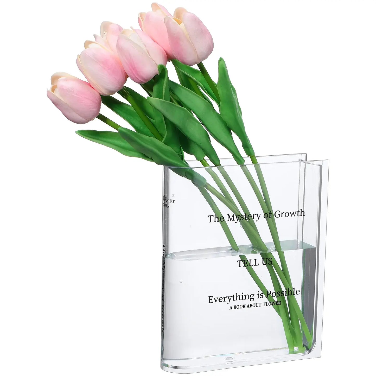 Clear Book Vase