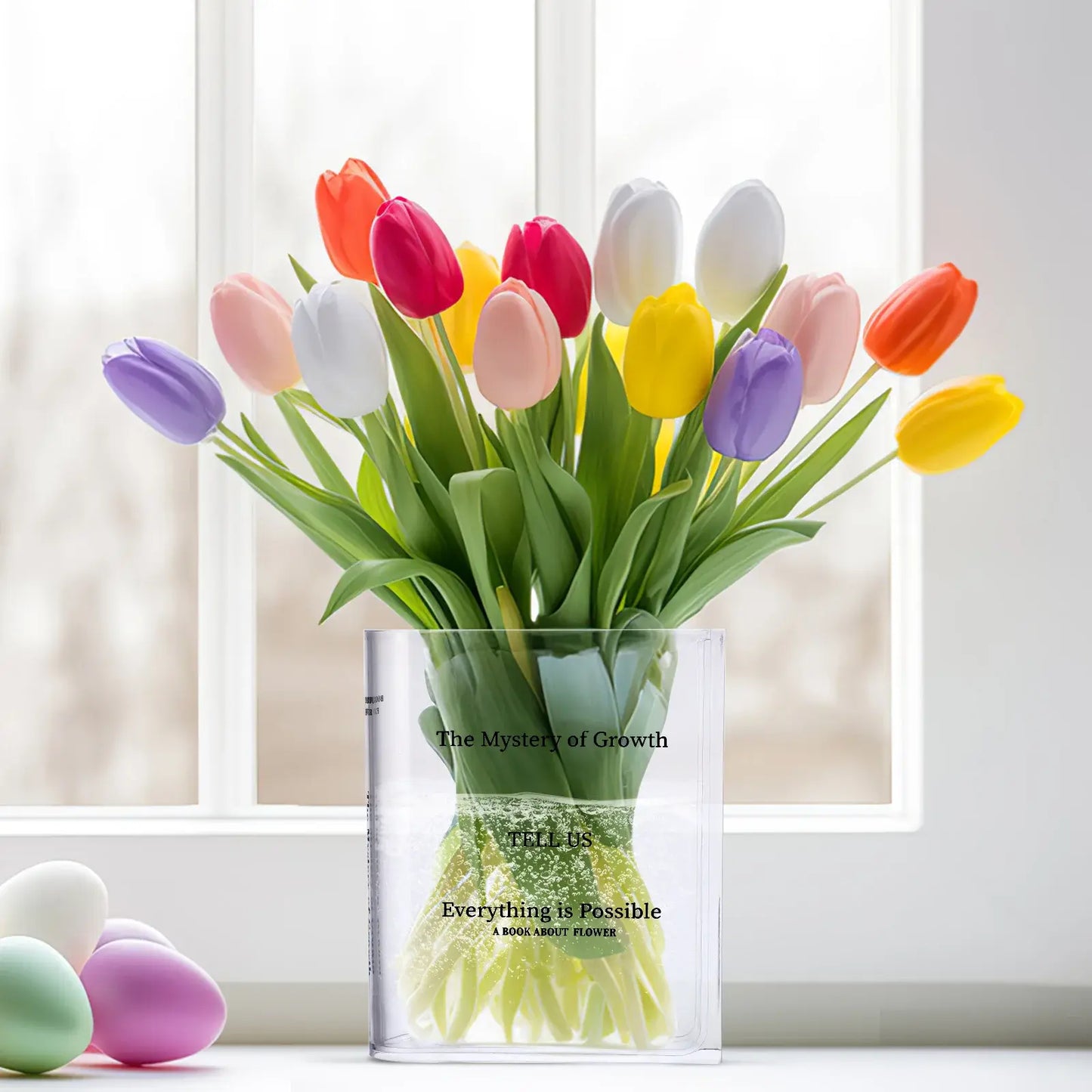 Clear Book Vase