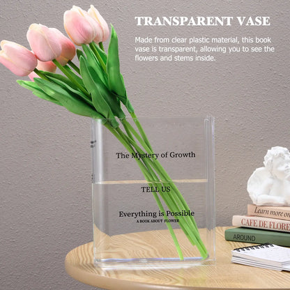 Clear Book Vase