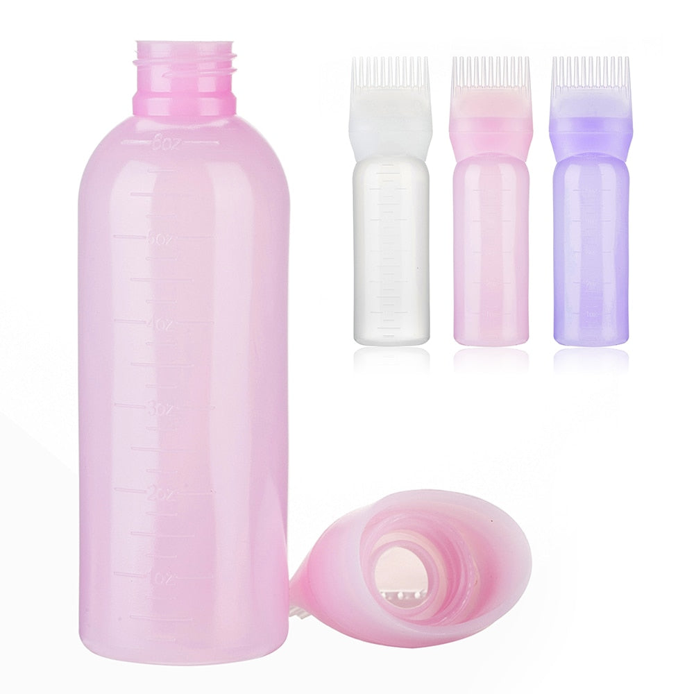 Plastic Hair Dye Refillable Bottle