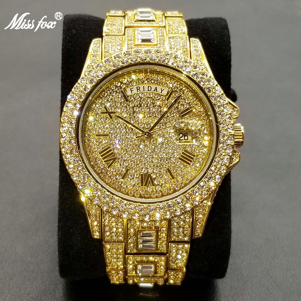 Men's Luxury Crystal Watches