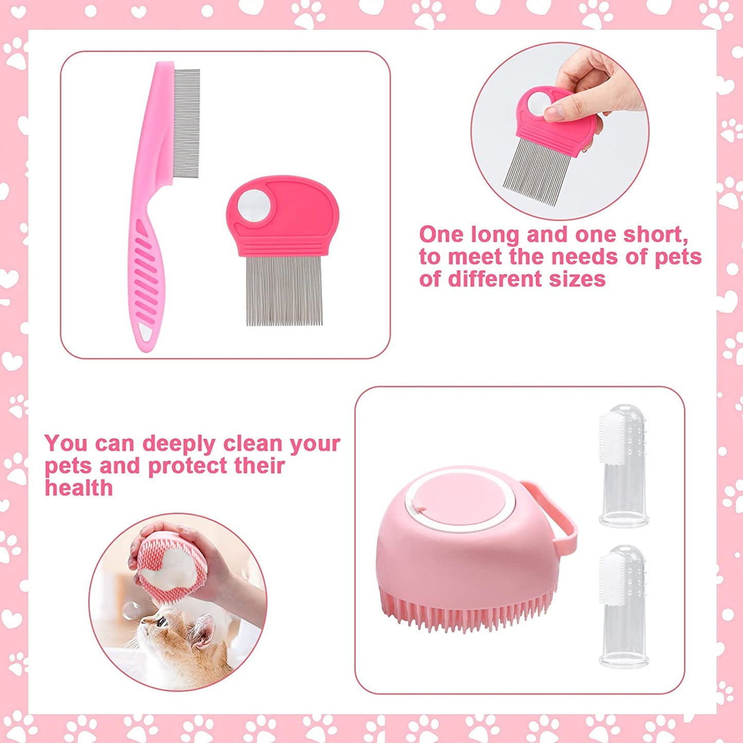 Pet Hair Brush Set