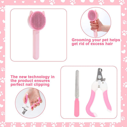 Pet Hair Brush Set