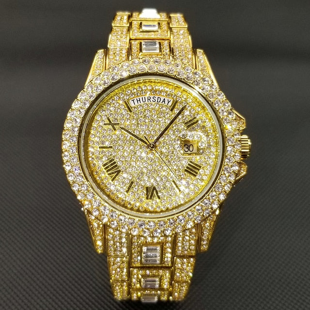 Men's Luxury Crystal Watches